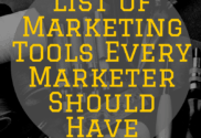 List Of Marketing Tools