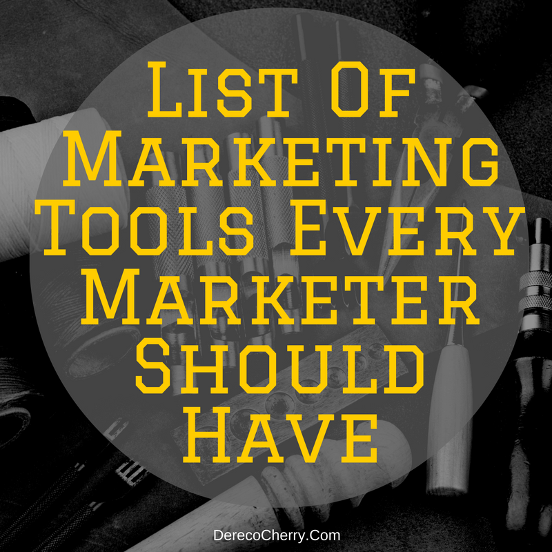 List Of Marketing Tools